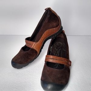 Merrell Women's Brown Slip-on Mary Jane Clogs 8.5